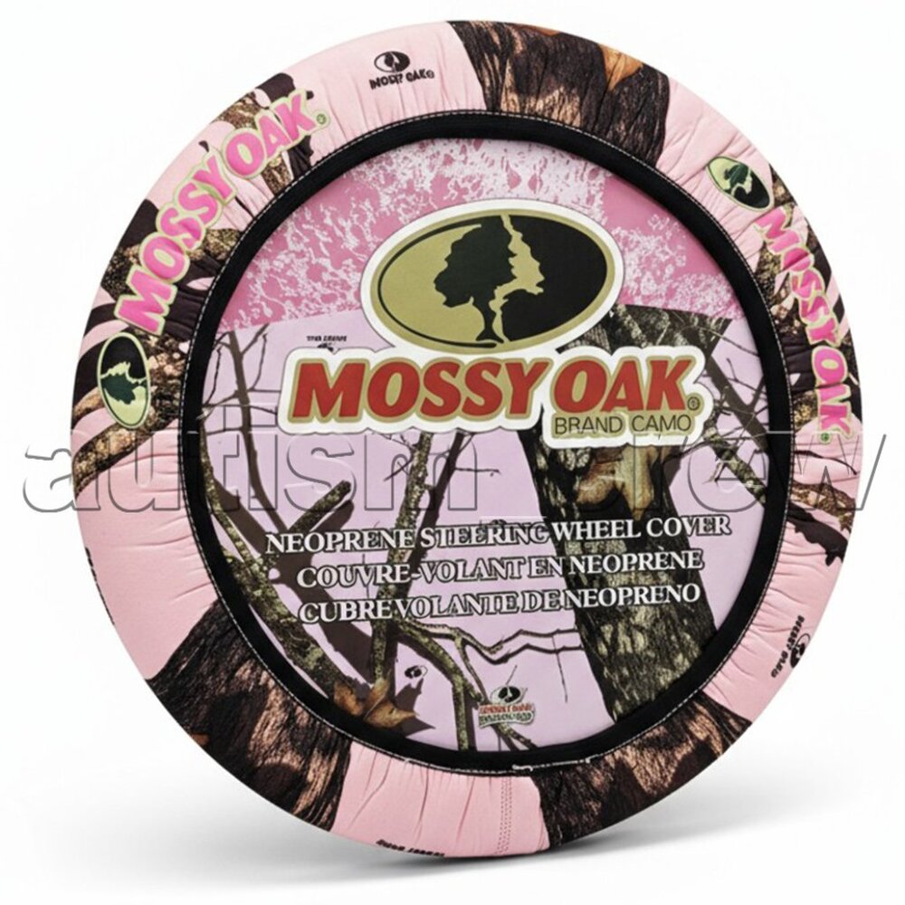 2/$24 💥🆕 MOSSY OAK Pink Camo Neoprene Steering Wheel Cover | 5513